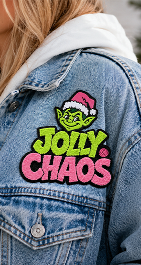 Patch cousu sur un vêtement