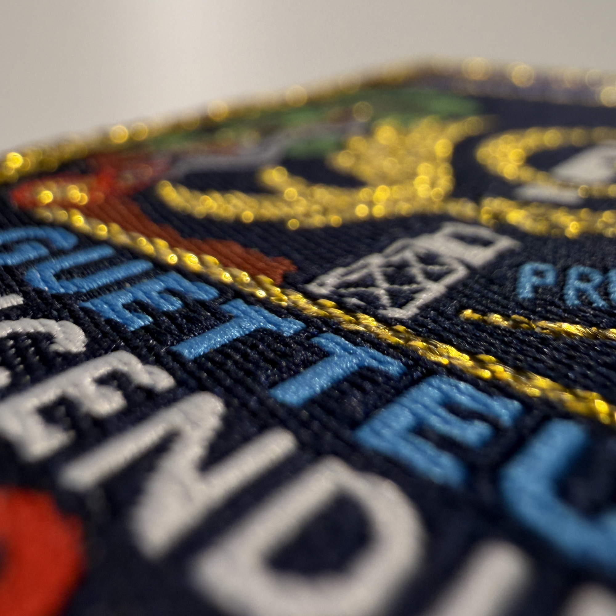 Exemple de patch tissé sur mesure